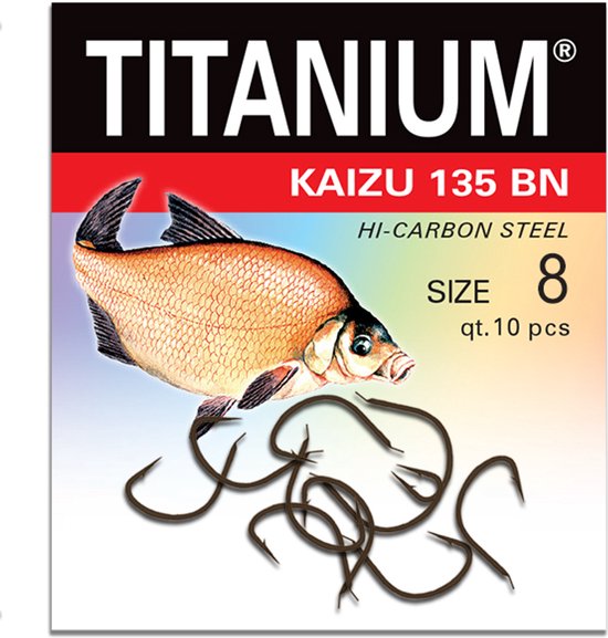 Robinson Titanium KAIZU 135BN haken - 10 stuks - Maat 8
