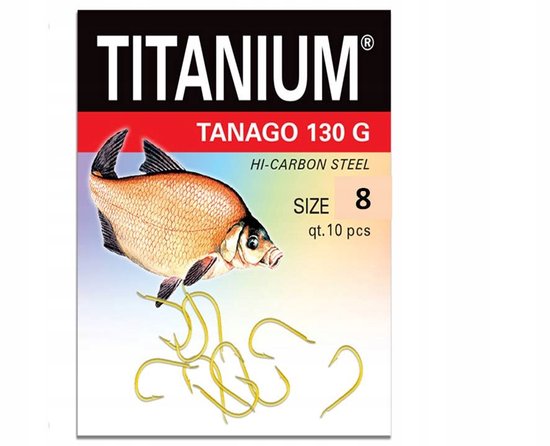 Robinson Titanium Tanago Haken - Maat 8 (10 stuks) van Robinson