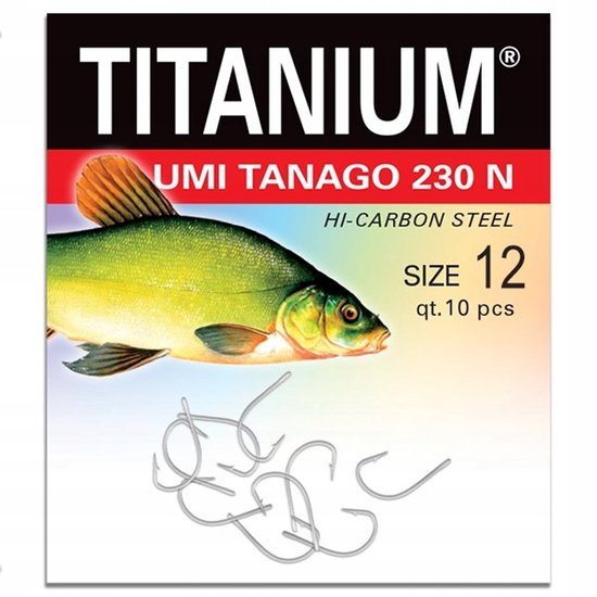 Robinson Titanium Umi Tanago 230N Haken - Maat 12 (10 stuks) van Merkloos
