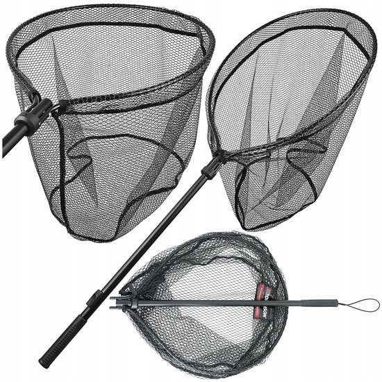 ROBINSON Visnet Opvouwbaar Rubber - 115 cm - Aluminium handvat van Robinson