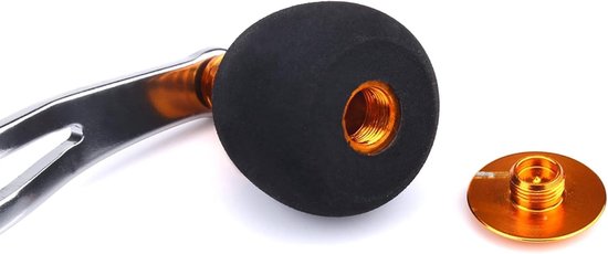 Rod mill handvat van aluminiumlegering, krachtige reel handgreep, vervangonderdelen voor baitcasting hengels, links en gouden kleur