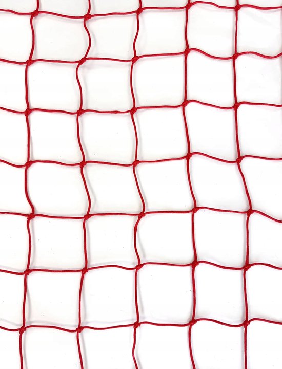 Rode Voetbaldoel Net 3x1.55m - Sterk Polyethyleen 4mm