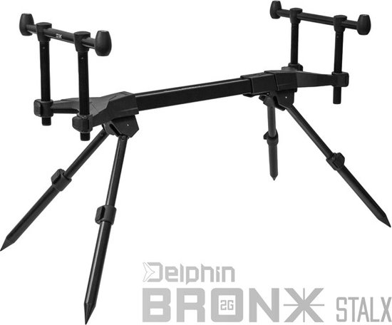 Rodpod - Delphin - Bronx - 2G - Stalx 2-rod - Zwart - Compact van Merkloos
