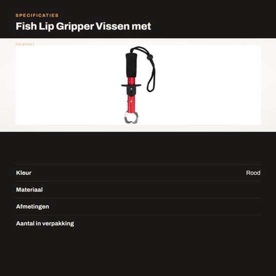Roestvrij Staal - Dailygoods- Fish Gripper met Polsband