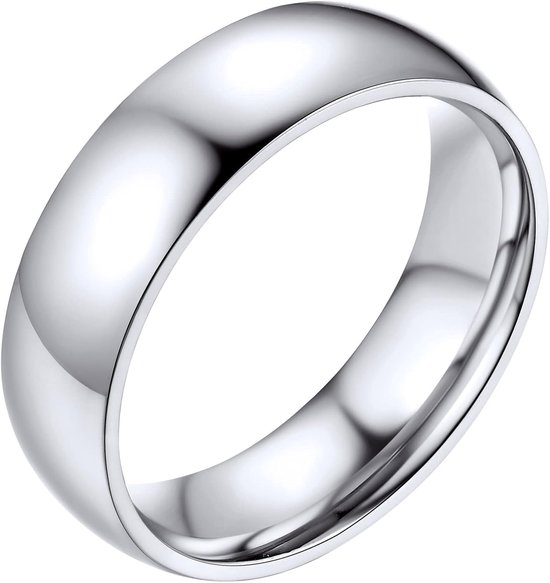 Roestvrij staal Minimalistische Band Ringen voor Vrouwen Mannen, Hoge Gepolijste Eenvoudige Knuckle Ringen, 2MM 4MM 6MM 8MM Staal/Verguld/Zwart Fashion Vinger Ringen Maat O tot Y -Gift Verpakt