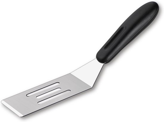 roestvrij stalen mini spatel voor koken, professionele bakspatel met houder, kleine serveerspatel voor brownies, eieren, koekjes