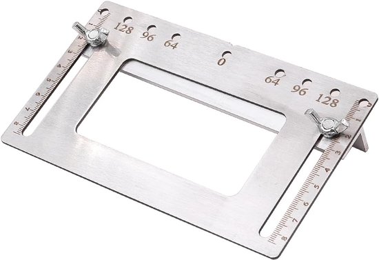 roestvrijstalen boormal, perforator meetsjabloon voor meubeldeurgreep, perforator, perforatorzoeker