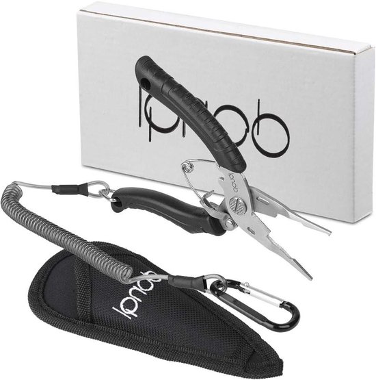 Roestvrijstalen hengeltang met haakverwijderaar en comfortabele handgreep - Visaccessoires voor hengelsportfans van Merkloos