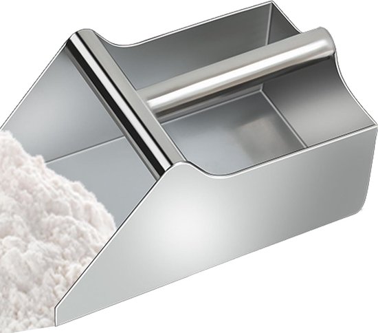 Roestvrijstalen voedsellepel, keukenschep, theelepel, snoeplepel, schep voor bloem en popcorn, kleine multifunctionele keukenlepel, multifunctioneelkeukengereedschap, serveerlepel voor de bar Snoeplepel,snoeplepel,schep voor bloem en popcorn, kleine