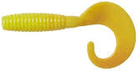 Ron Thompson Grup Curl Tail 5.5cm - 1.8gr - Kleur : UV Yellow Silver van Ron Thompson