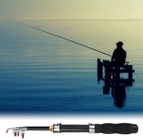 Ronte - Draagbare Telescopische Hengel voor Zee- en Zoetwater Vissen - Reizen, Zeevisserij, Bas, Forelvissen