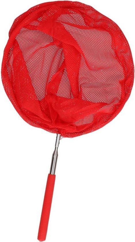 Rood schepnetje/vlindernetje uitschuifbaar van Esschert Design