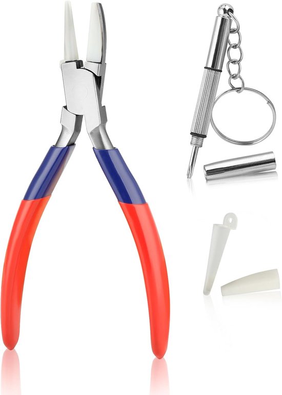 Round Nylon Jaw Eyeglasses Frame Pliers Half Round Pliers Eyeglasses Repair Pliers Adjust Eyeglasses Arms Frame Pliers - ShopVlot