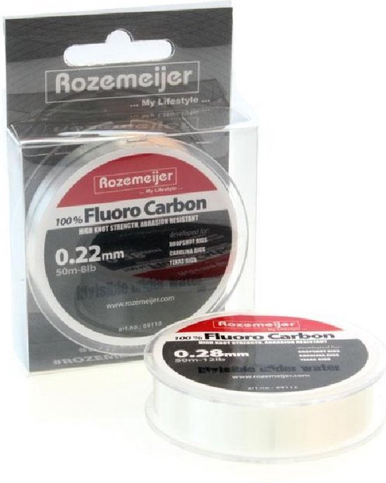 Rozemeijer Fluoro Carbon (50m) - Maat : 0.28mm - 12lb van Rozemeijer