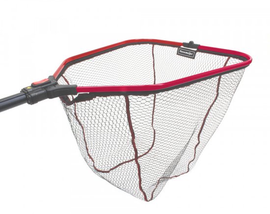 Rozemeijer - Folding Trap DLX Rubberized Net - Schepnet 70 x 60 cm - Steel 100 cm