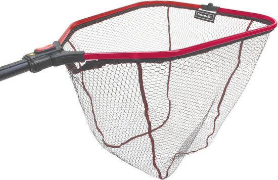 Rozemeijer - Folding Trap DLX Tele Rubberized Net - Schepnet 70 x 60 cm - Steel 105-160 cm van Rozemeijer