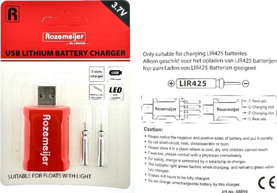 Rozemeijer USB Lithium Battery Charger van Rozemeijer