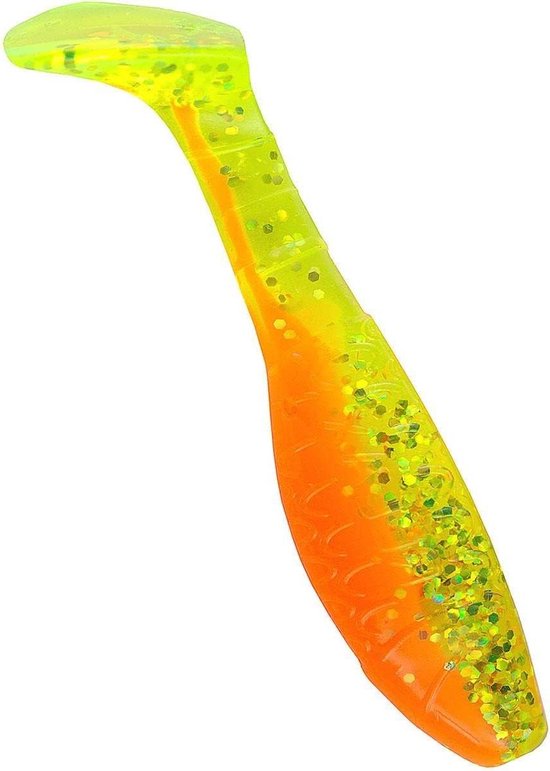 Rubber Vissen - Zachte Baits - Schoonmaken - Intensieve Flankering - 7.5 cm - Firetiger
