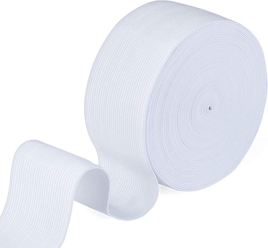 Rubberband 50 mm Breed, 10 m Lang, Elastisch voor Naaien, Huishoudelijke Klussen en Creatieve Projecten