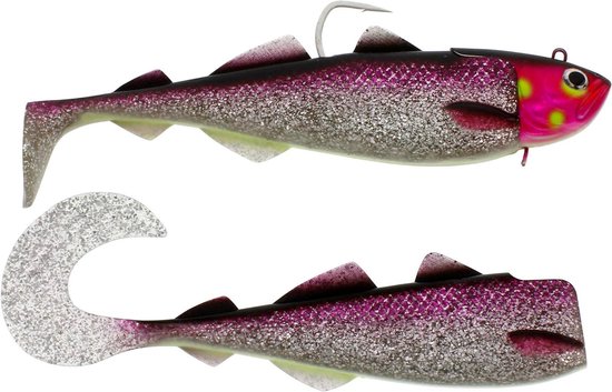 Rubberen aas zeevissen - Kunstaas visimitatie - Zeevissen - Natuurgetrouwe ogen - 18 cm 180 g - Regenboog