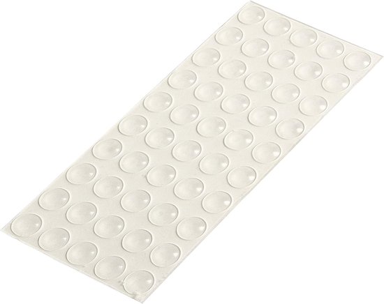 Rubberen buffers, transparant, 50 stuks, klein, rond, zelfklevend, 8 mm, H1,6 mm, geluids- en slipstopper, elastische buffers, beschermbuffers, deurbuffer