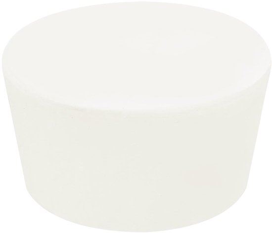 Rubberen conische stop, 68 mm tot 81 mm, vaste reageerbuisstop, wit, voor laboratorium thuis, 1 stuk