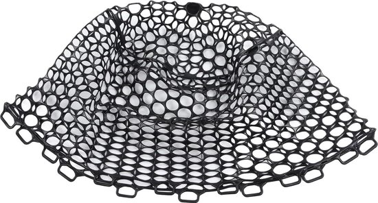 Rubberen Visnet Draagbaar - Groot Wildnet - Hoofdaccessoire Zwart - Zonder Ringen - Duiknet 32 Cm - Diep - Vervangbaar van Cressi