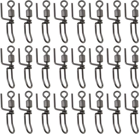 RVS Cascade Swivels - Zeevissen Rigs - Langeafstandscasting - Match swivels - Koppelclips - Vissenspullen - Geschikt voor modellen - Roestvrijstaal - 50 stuks