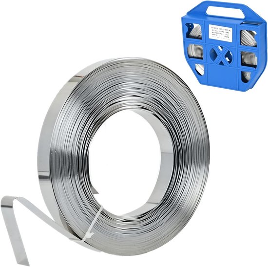 RVS Strapping Band Spoel 30m - Roestvrij Stalen Bevestigingsband voor Opslag, Installatie en Versteviging