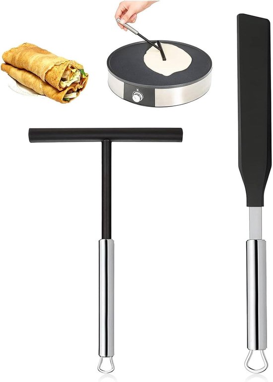 RVS uitstrijkje, crêpehouder, crêpehouder, crêpepan, crêpepan, accessoires voor crêpemachine, crêpe coater, keukengerei voor thuis keuken