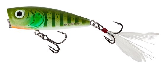 Salmo Floating Rattlin’Pop 7cm - 12.5g (diepte: surface) - Soort : Green Gill van Salmo