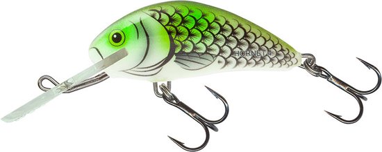 Salmo Hornet Floating (diepte 2-4.6m) 5cm - 7gr - Kleur : Olive Hot Spot van Salmo