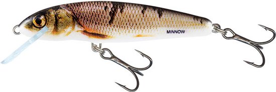 Salmo Minnow 7cm Sinking Holo Real Minno | Kunstaas van Salmo