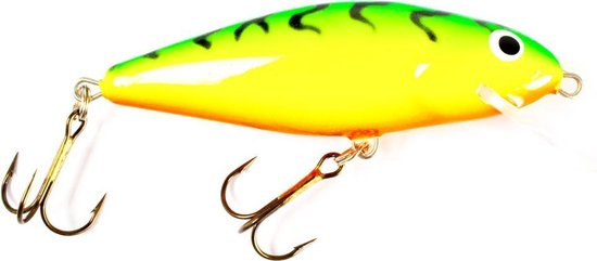 Salmo Perch Floating | Plug | Green Tiger | 8cm van Salmo