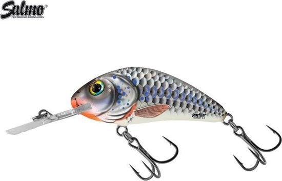 Salmo Rattlin Hornet - 5.5 cm - silver holographic shad van Salmo