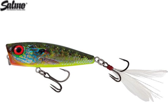 Salmo Rattlin Pop Floating - 7 cm - red hot bluegill van Salmo