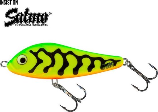 Salmo Rattlin Slider - 8 cm - green tiger van Salmo