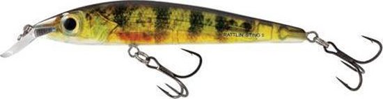 Salmo Rattlin Sting - 9 cm - real yellow perch van Salmo