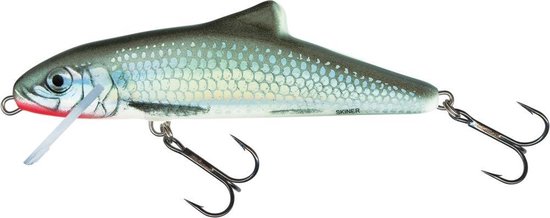 Salmo Skinner 10F -10cm - 13 gram floating holo grey shiner van Salmo