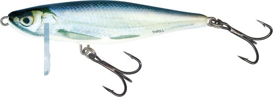 Salmo Thrill Sinking - Plug - Real Bleak - 7cm - Zilver van Salmo
