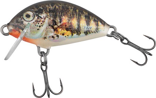 Salmo Tiny Floating (diepte 0.3m) 3cm - 2g - Kleur : Green Tiger van Salmo