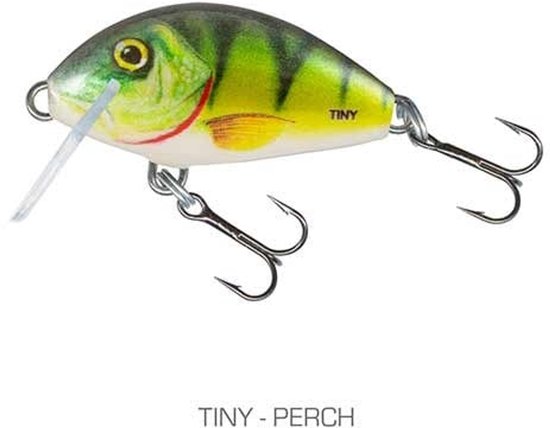 Salmo Tiny Sinking (diepte 0.3m) - 3cm - 2.5g - Kleur : Perch van Merkloos