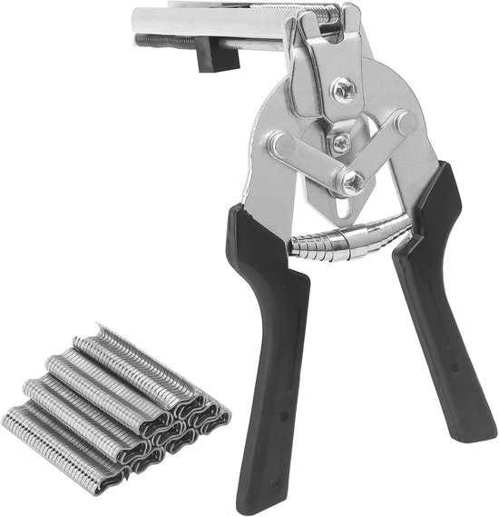 Sausage clipper pliers - 600 clips - carbon staal - stevig voor dierenkooien - ShopVlot