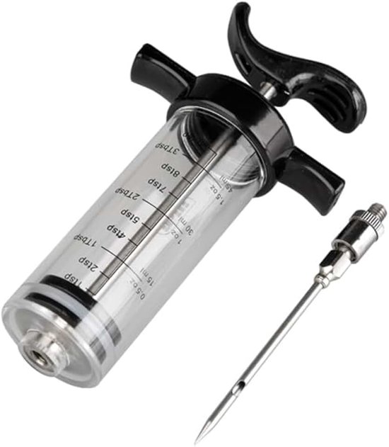 Sausspuit, roestvrij staal, inhoud 30 ml