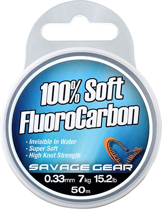 Savage Gear 100% Soft Fluorocarbon | 15m 1.00mm Clear van Merkloos