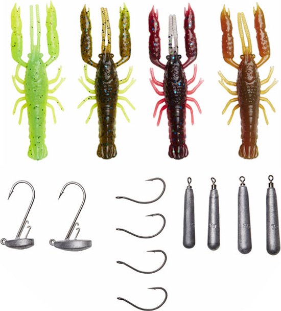 Savage Gear - 3d - crayfish - rattling kit - Kunstaas set van Savage Gear