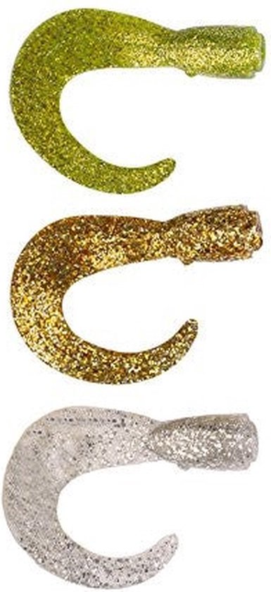 Savage Gear 3D Hard Eel Long Tails Gold/silver/chartreuse 17cm van Savage Gear