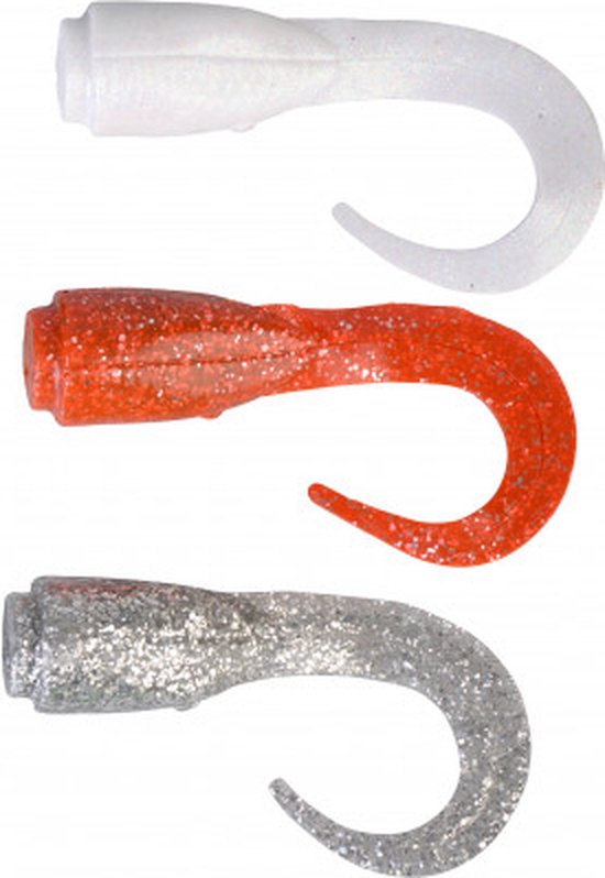 Savage Gear 3D Hard Eel Provocation Tails 17cm Short Orange/Silver/White 17cm van Savage Gear