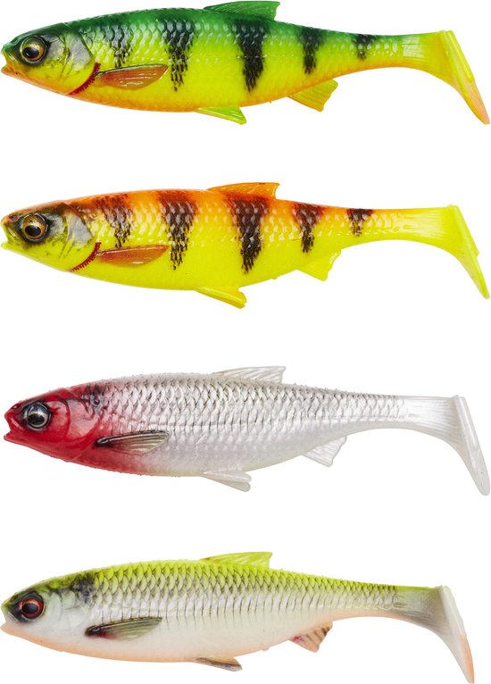 Savage Gear 3D River Roach - Dark Water Mix - 14cm - 28g  - 4 Stuks - Shad - Assorti van Savage Gear