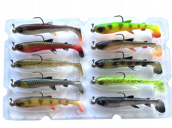 Savage Gear 3D Whitefish Shad 12cm - Set Kunstazen voor Snoek van Merkloos